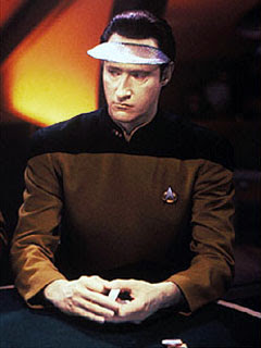 Data Playing Poker on Star Trek Data Playing Poker on Star Trek