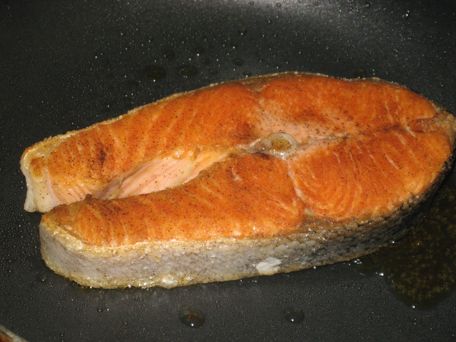 Belly Good Cooking Pan Fry King Salmon Steak