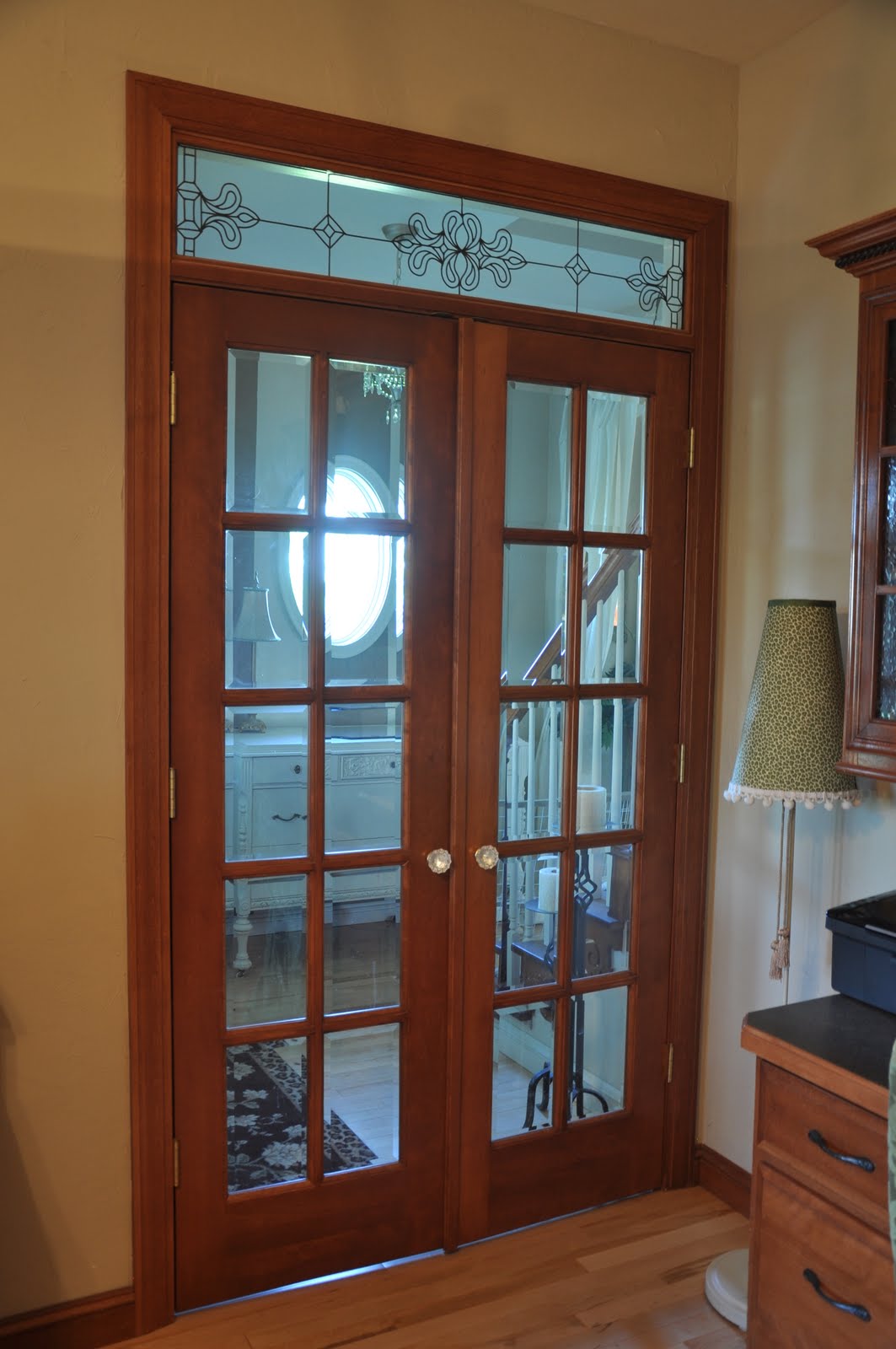Maple kitchen cabinet doors Interior French Doors with Glass