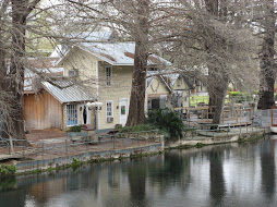 Scenic San Marcos River on our trip back