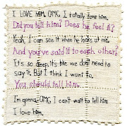 OMG I love him! In this piece, I play myself at 15 talking to myself at 15. (omgilovehim)