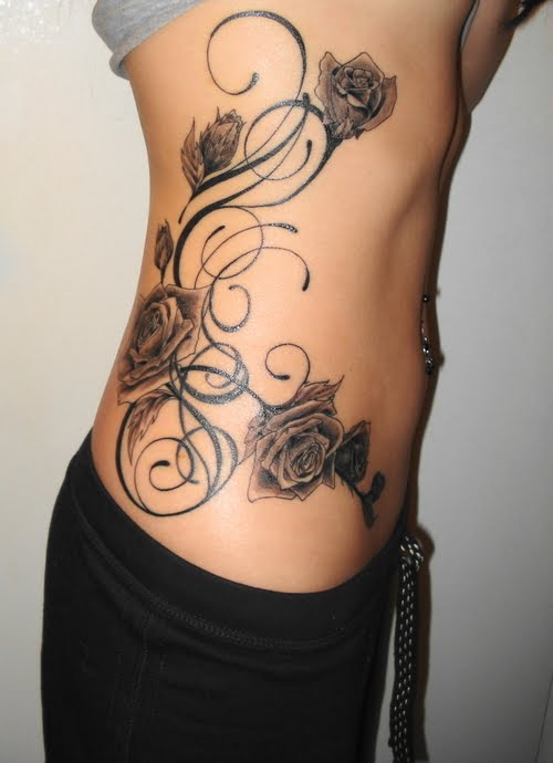 Maybe something like this side tattoos for women