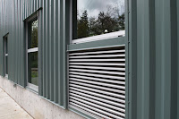 steel cladding and louvers