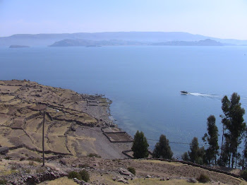 vue de ma fenêtre chez Antonia sur l'île Amantani