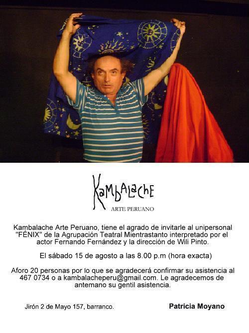 Mientrastanto presenta Fénix en Kambalache Arte Peruano