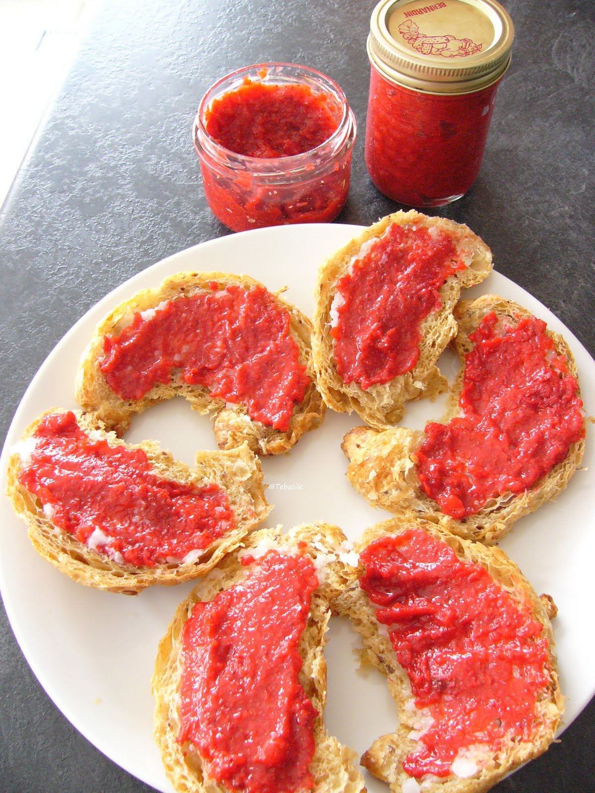 Tebasiles Kitchen Dehydrated Strawberries / Jam