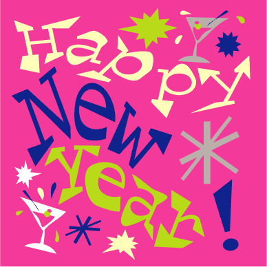Happy year banner poster pink posters Little Bit of Everything: Happy New Year and Pink Saturday!!