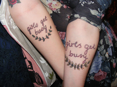 I also got a chance to take a photo of mine and Lydia's matching tattoos