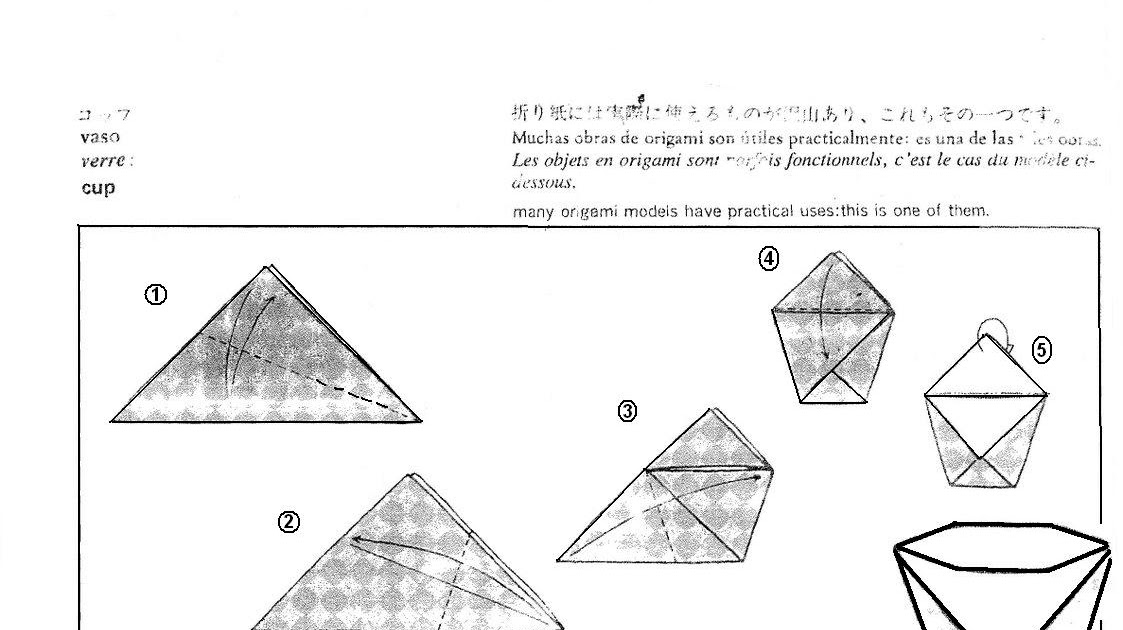 Origami Origami Ile Bardak Ve Sapka Yapimi