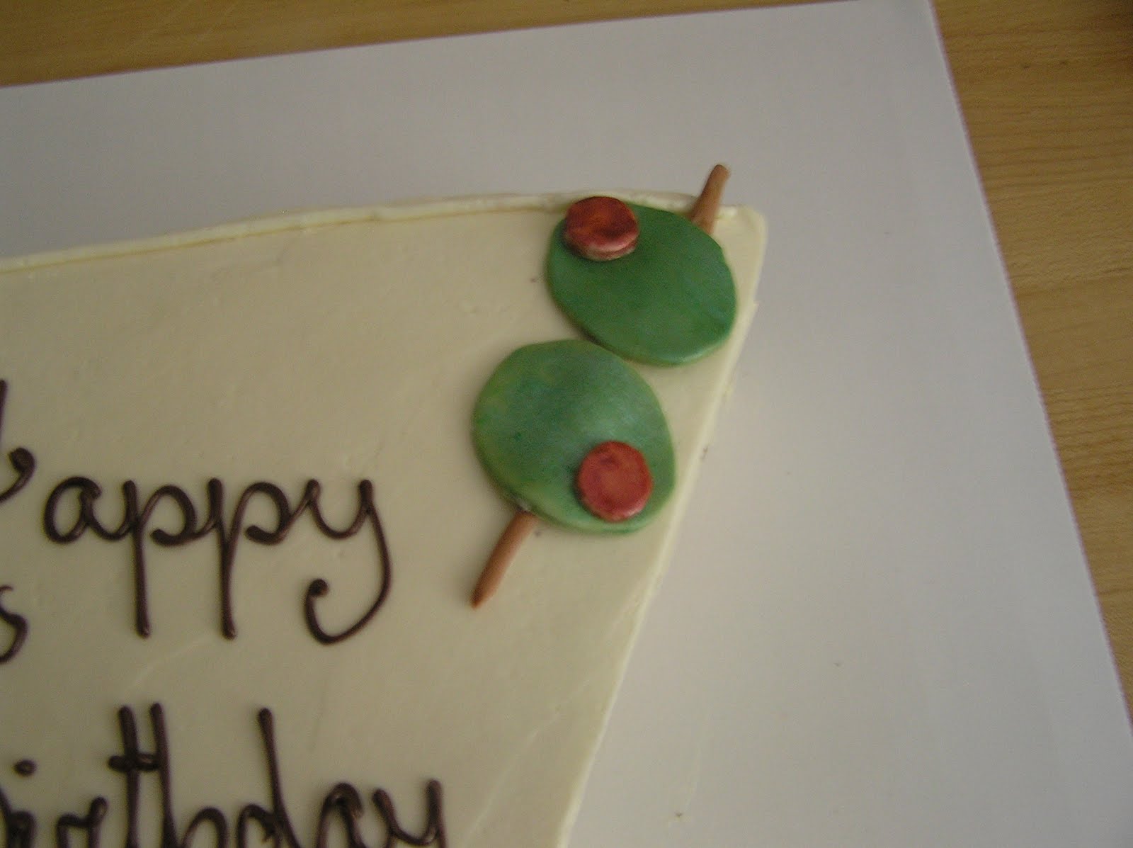 Martini Fondant Cake