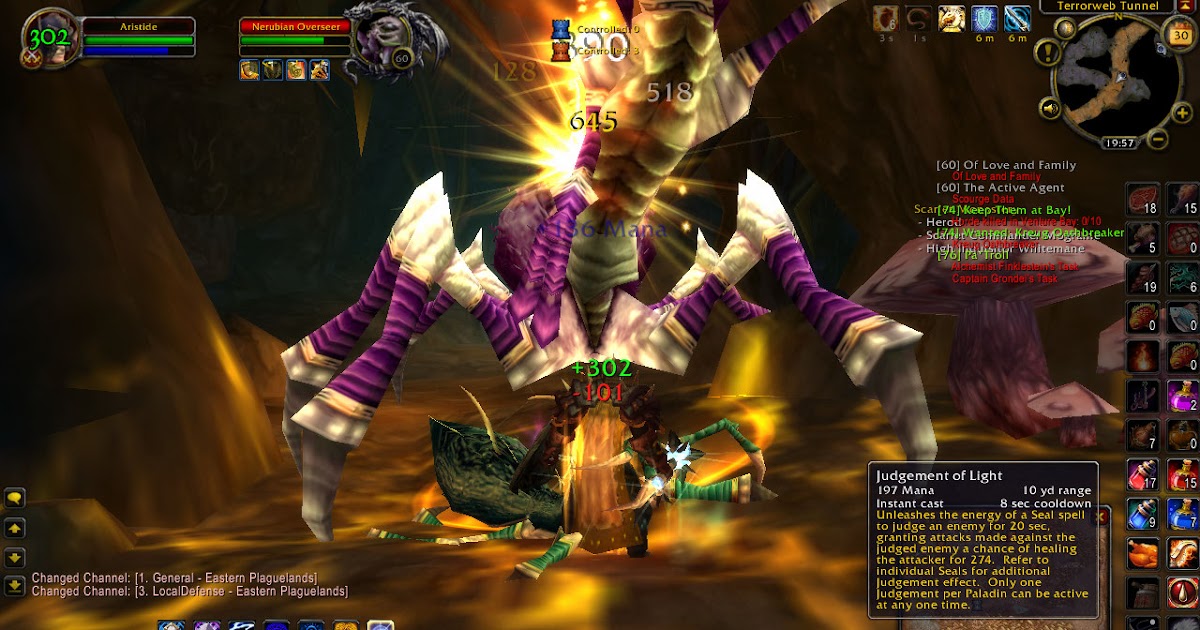 World of Warcraft Rare Spawns Nerubian Overseer, Level 60 Elite Rare Spawn, Terroweb Tunnel