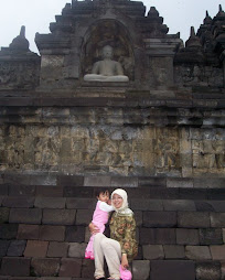 a cloudy borobudur