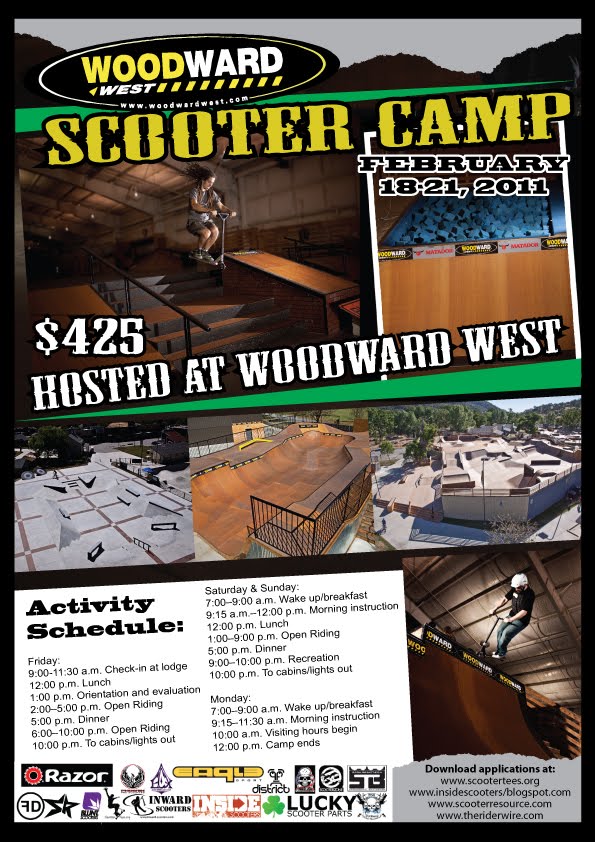 Inside Scooters Woodward West Scooter Camp Coming Up!