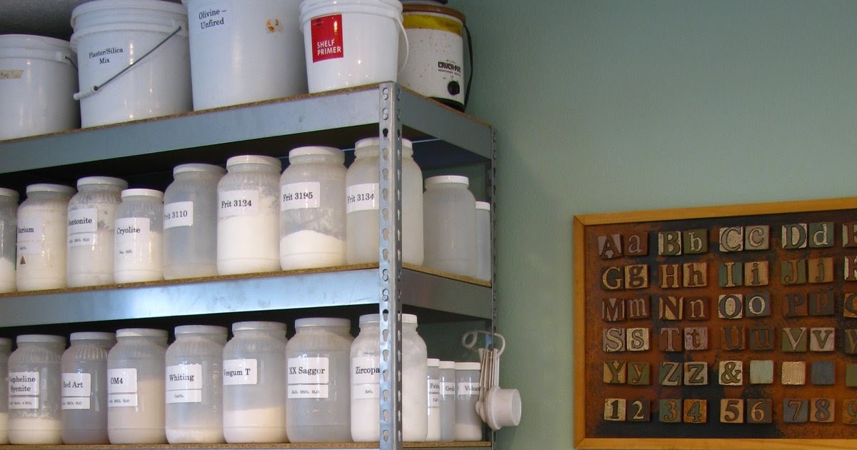 Meagan Chaney Gumpert Studio Artist Tip for Storing Ceramic Glaze Materials