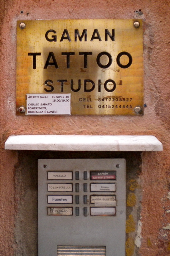 The Gondola Blog: Venice Tattoo