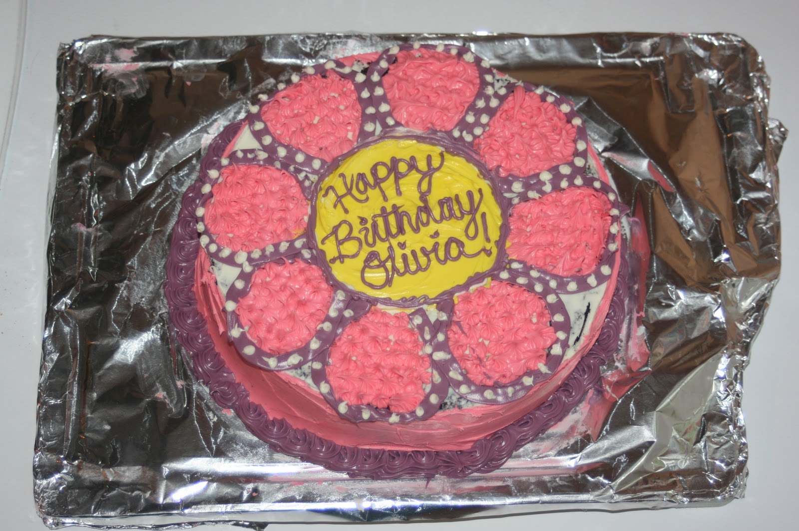 Whatcha Eatin'?: Daisy flower birthday cake