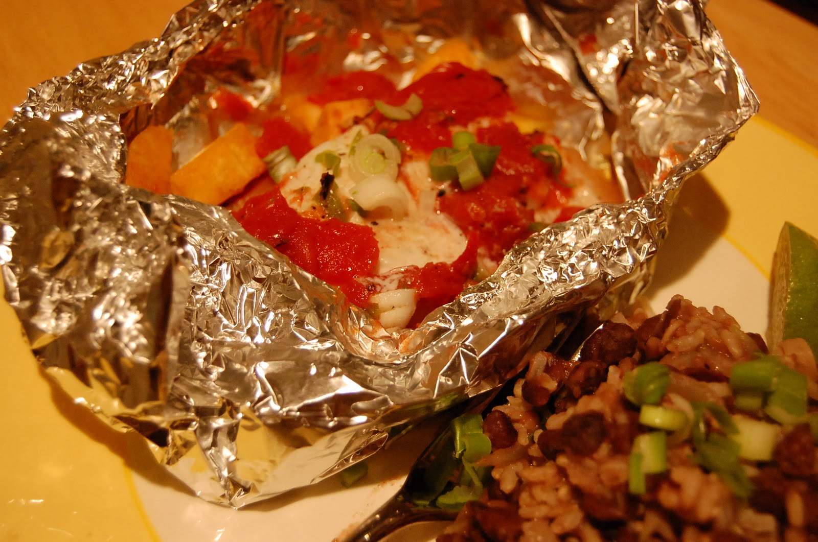 jamaican roast fish in foil