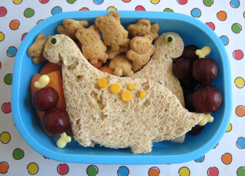 What's for lunch at our house Oh me, oh my, oh dinosaurs, for Ben