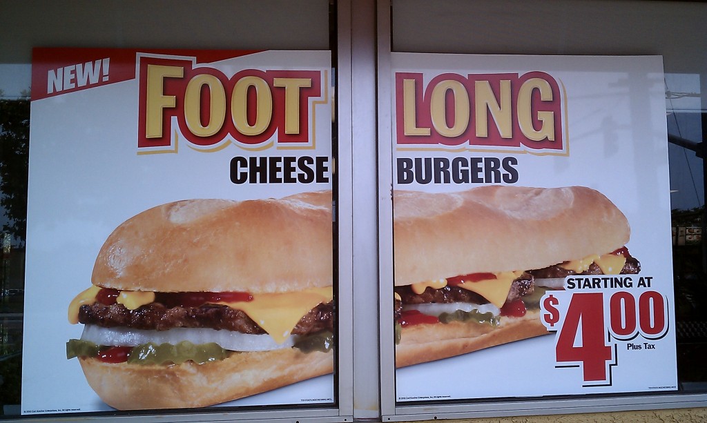 weighty matters carls jr s bid to out gross kfcs double down carl s jr nutrition