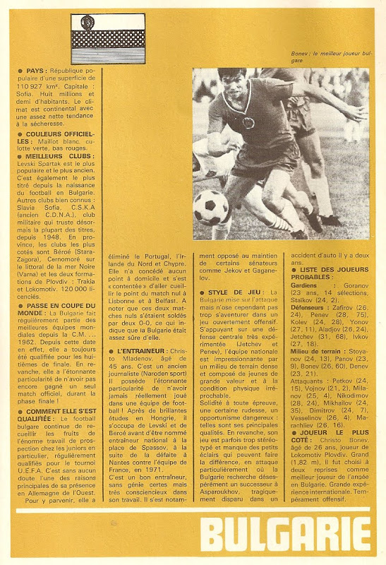 THE VINTAGE FOOTBALL CLUB BULGARIE. C'est comment qu'on gagne là