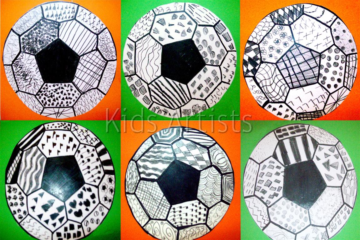 Kids Artists The most beautiful soccer ball!