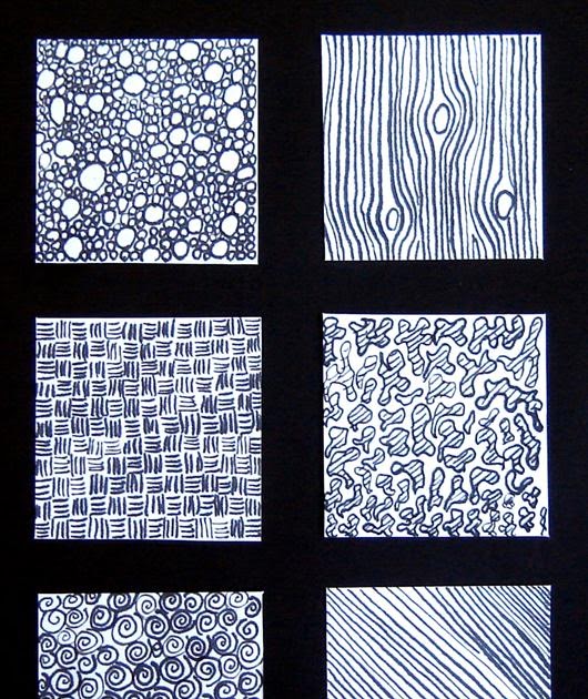 Kids Artists: Exercise in drawing texture
