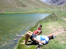 Claudio y Daniel en Laguna de Horcones