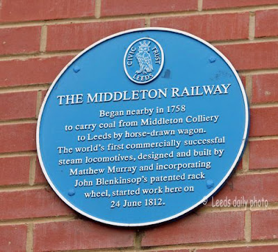 Picture Blue Plaque Middleton Railway Leeds Middleton Railway Blue Plaque