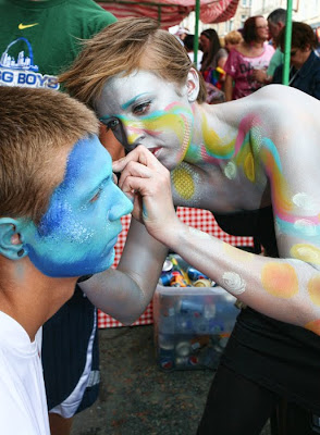 Picture of face painting at Leeds Pride, Yorkshire 2010 Leeds Pride Face Painting