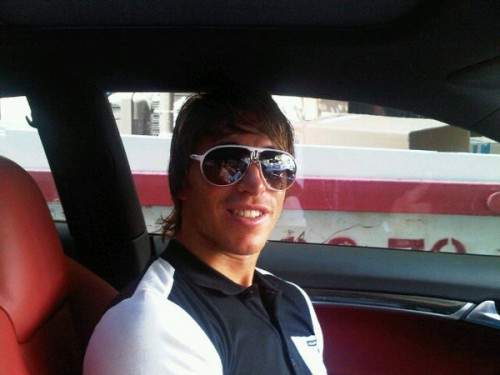 But yes, it's Sergio Ramos with his new hair cut.