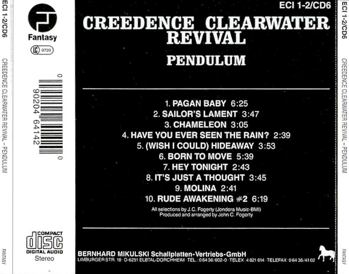 Credece clearwater revival pendulum