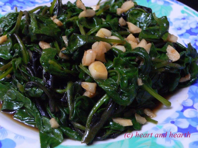 Heart and Hearth Sesame Spinach With Oyster Sauce