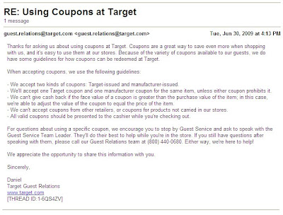 target coupon policy. Target Coupon Policy