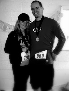 My husbands 1st half marathon