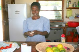 Joyce in the kitchen