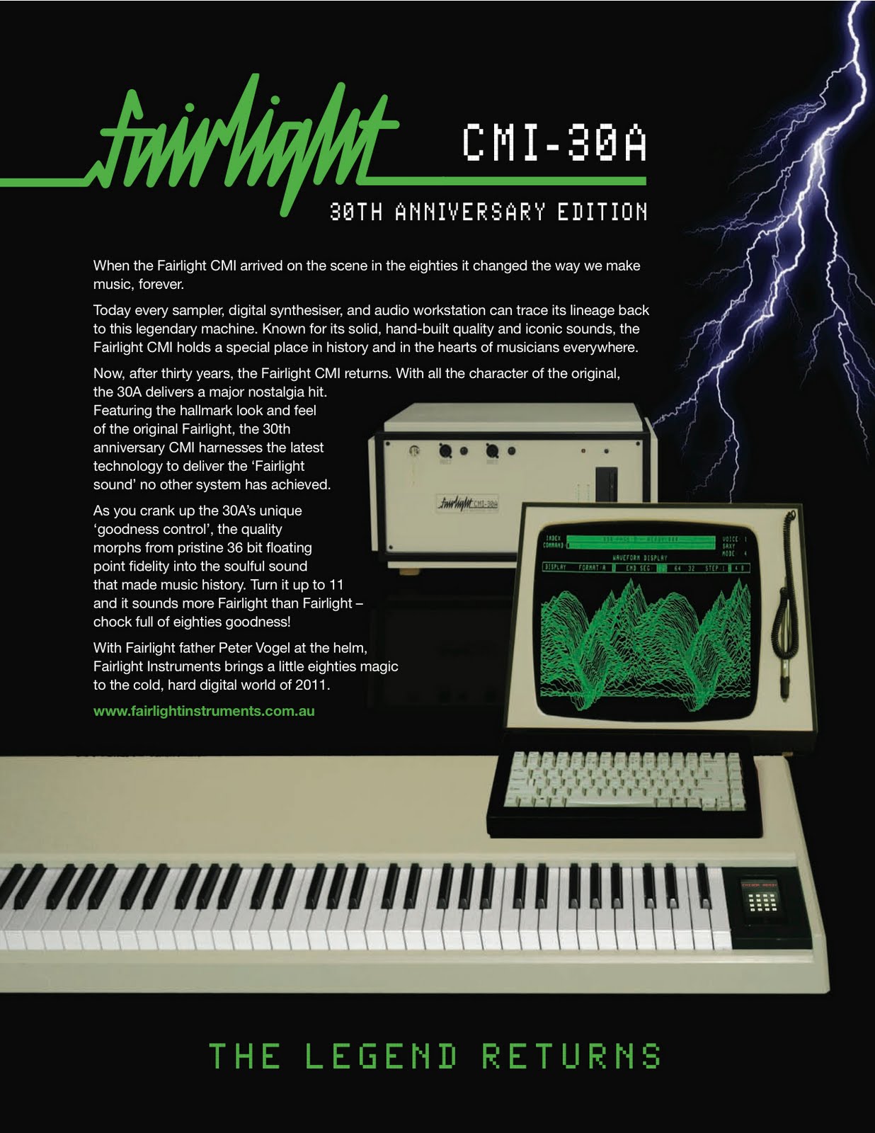 MATRIXSYNTH The Legend Returns Fairlight CMI30A Prototype to be