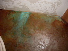 Blue and brown stain