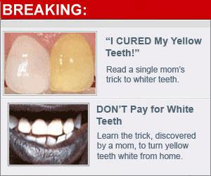 a mom's white teeth trick