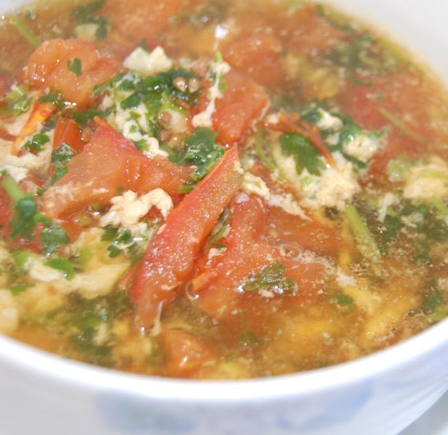 Kits Chow 371. Tomato and egg flower soup 蕃茄蛋花湯 Recipe