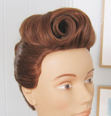 pompadour hairstyle. pompadour for a girl.