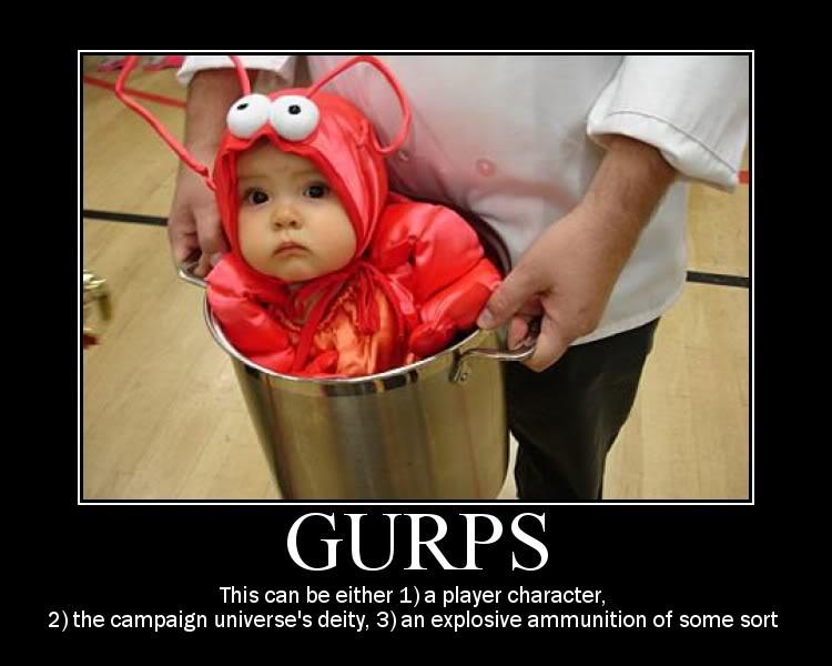 My Daughter is the Lobster Baby: Gurps??