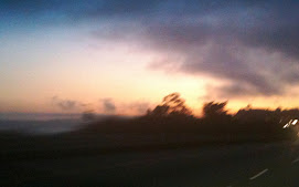 Sunset through marine haze.