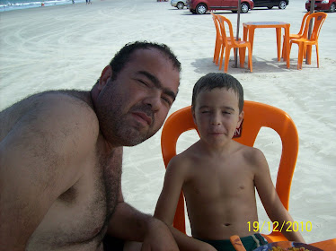 Eu e meu Pai na praia