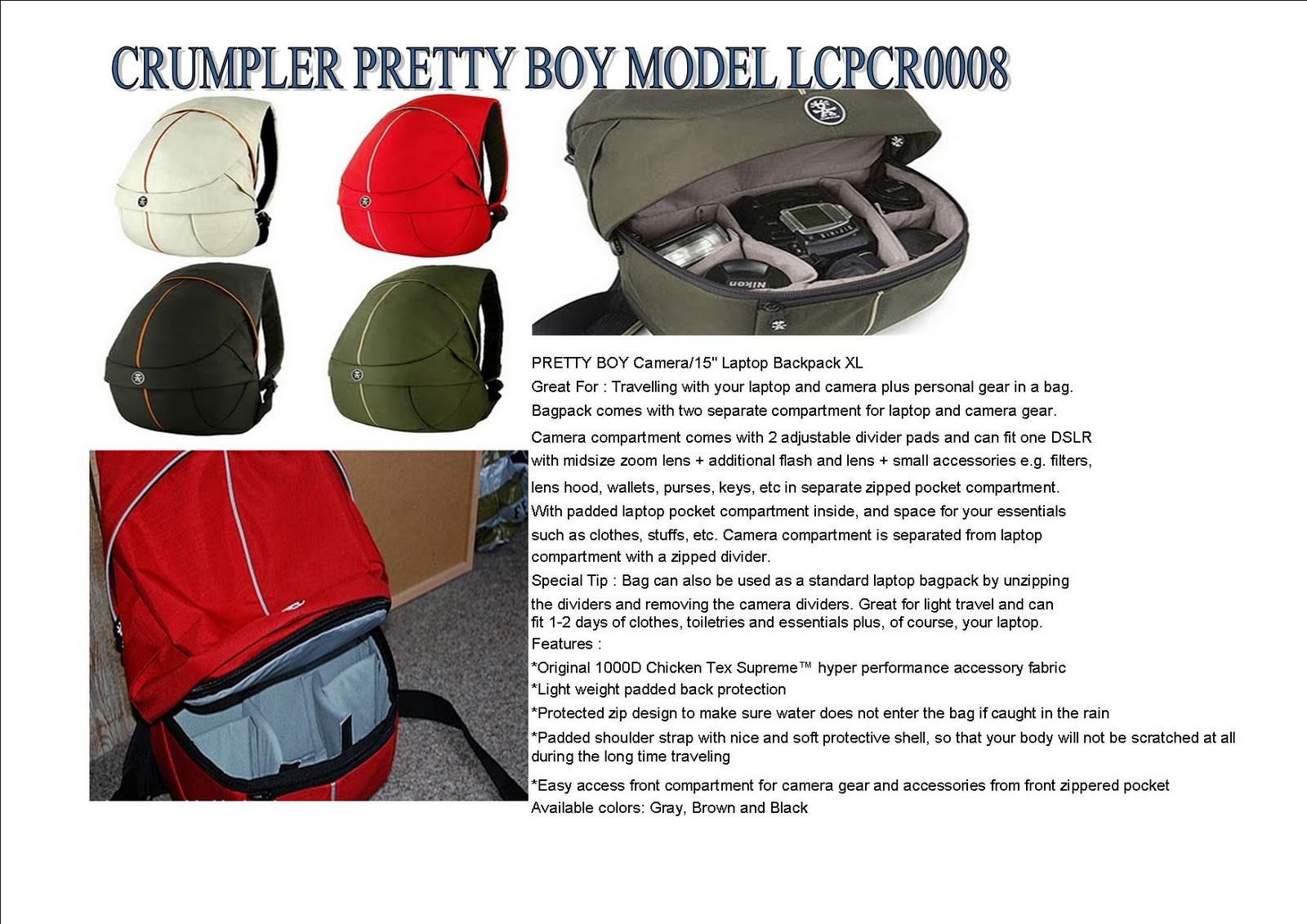 LCP VENTURES CRUMPLER PRETTY BOY