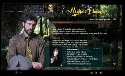 ver web del actor Mighello Blanco