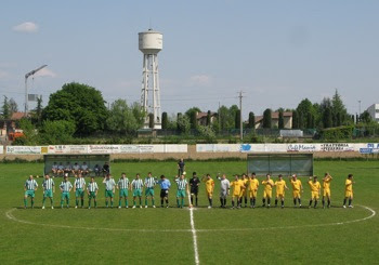 L'ingresso delle due squadre.