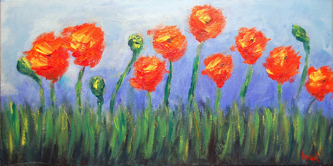 flowers all in a row