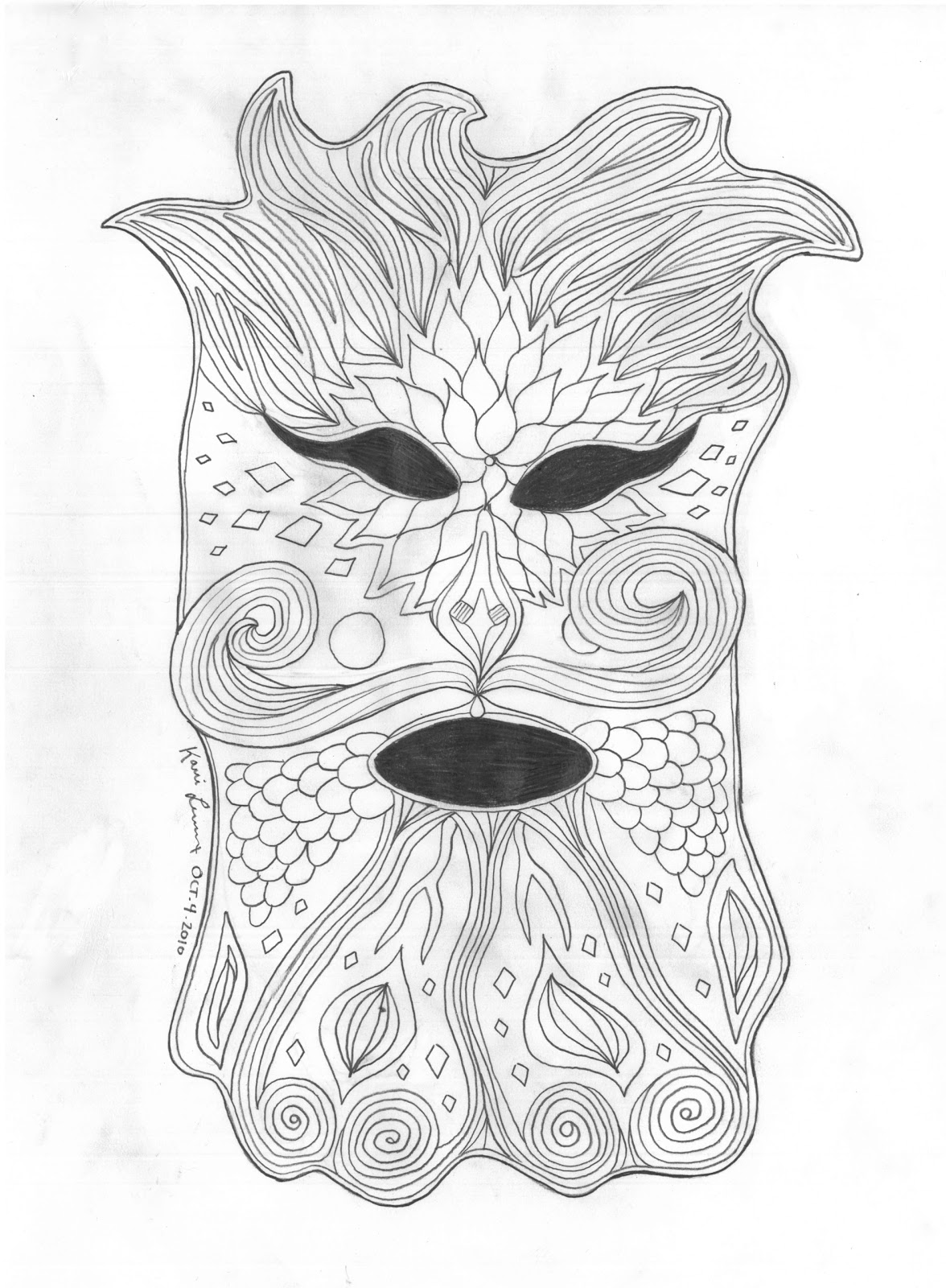 Kari On! Design: Illustrations...Monster Mask!