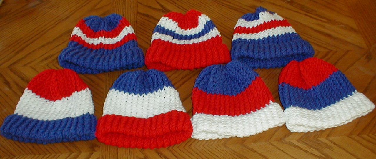 4th of july baby hats