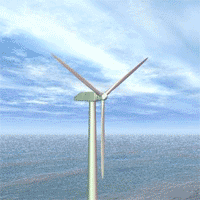 Wind Turbine In Motion